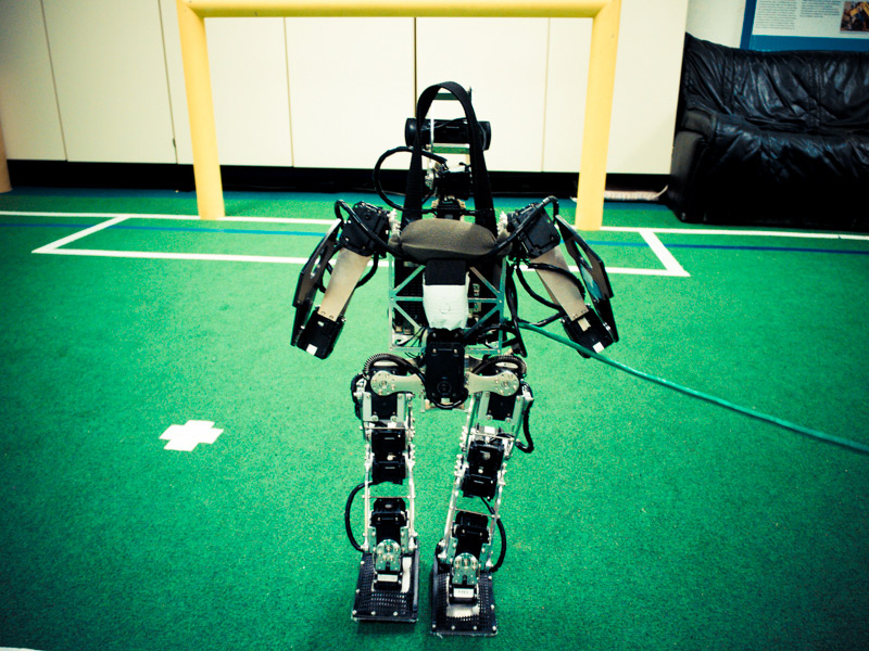 Emmy, a football playing robot
