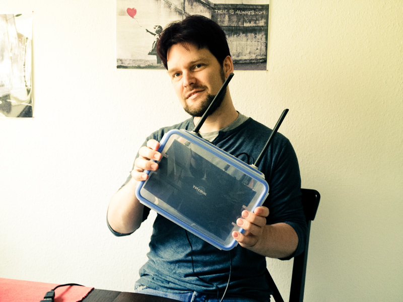 Carsten and his Freifunk Box